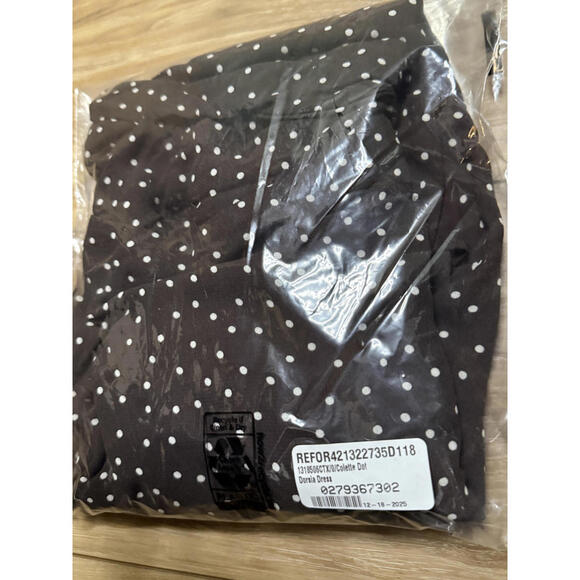 NWT! Reformation Dorsia Dress in Colette Dot Size 0 - Picture 3 of 4